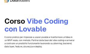 Corso Vibe Coding con Lovable – Data Masters