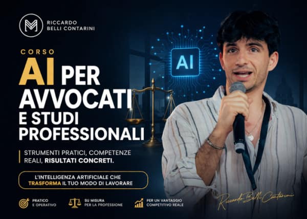 Corso AI per Avvocati e Studi Professionali – Riccardo Belli Contarini